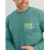 imageHUK Mens Tee Comfortable Performance Fishing Long Sleeve TShirt with Chest PocketSaltwater Fish  North Atlantic
