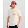 imageHUK Mens Tee Comfortable Performance Fishing Short Sleeve TShirt with Chest PocketLab Patch  Egret