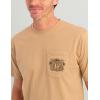 imageHUK Mens Tee Comfortable Performance Fishing Short Sleeve TShirt with Chest PocketPermit Sun  Marl