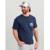 imageHUK Mens Tee Comfortable Performance Fishing Short Sleeve TShirt with Chest PocketPermit Sun  Naval Academy