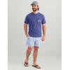 imageHUK Mens Tee Comfortable Performance Fishing Short Sleeve TShirt with Chest PocketWestern Wild  Skipper Blue