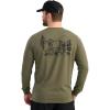 imageHUK Mens Tee Comfortable Performance Fishing Long Sleeve TShirt with Chest PocketLodge  Moss