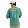 imageHUK Mens Tee Comfortable Performance Fishing Long Sleeve TShirt with Chest PocketSaltwater Fish  North Atlantic