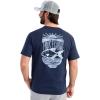 imageHUK Mens Tee Comfortable Performance Fishing Short Sleeve TShirt with Chest PocketPermit Sun  Naval Academy
