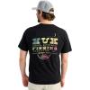 imageHUK Mens Tee Comfortable Performance Fishing Short Sleeve TShirt with Chest PocketWestern Wild  Black