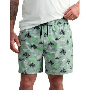 imageHUK Pursuit Volley Pattern QuickDry Shorts for MenFog Green