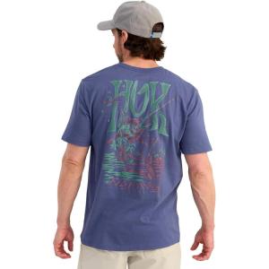 imageHUK Short Sleeve Performance Tee Fishing TShirt for MenNight Sword  North Atlantic