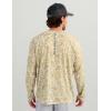 imageHUK Mens Pursuit Lite Crew Lightweight Performance Long Sleeve Shirt with UPF Sun ProtectionSand