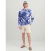 imageHUK Mens Pursuit Pattern Crew Long Sleeve Performance ShirtSkipper Blue