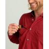 imageHUK Mens Tide Point Long Sleeve Shirt Fishing Button DownScarlet Blaze