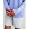 imageHUK Mens Icon Crew LongSleeve Performance Fishing ShirtLightning Sky