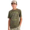 imageHUK Unisex Short Sleeve Performance Tee Kids Fishing TShirtSeahorse  Moss