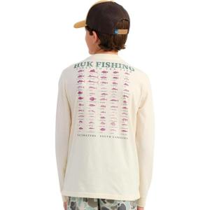 imageHUK Unisex Kids Long Sleeve Graphic Tee Soft Comfortable TShirt with Fun Fishing Designs for Everyday WearSc Fish  Egret