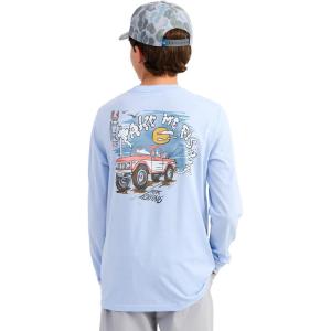 imageHUK Unisex Kids Long Sleeve Graphic Tee Soft Comfortable TShirt with Fun Fishing Designs for Everyday WearTruck  Windsurfer