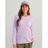imageHUK Tee Comfortable Performance Fishing Long Sleeve TShirt with Chest Pocket for WomenSunset Rise  Orchid Bloom
