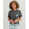 imageHUK Tee Comfortable Performance Fishing Short Sleeve TShirt with Chest Pocket for WomenRising Sun  Volcanic Ash