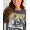 imageHUK Womens Short Sleeve Performance Tee Fishing TShirtIsland  Volcanic Ash