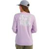imageHUK Tee Comfortable Performance Fishing Long Sleeve TShirt with Chest Pocket for WomenSunset Rise  Orchid Bloom