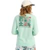 imageHUK Tee Comfortable Performance Fishing Long Sleeve TShirt with Chest Pocket for WomenSunset Rise  Seafoam Mist