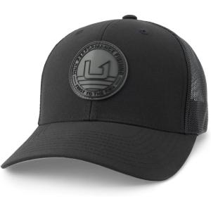 imageHUK Trucker AntiGlare Snapback Fishing Hat for MenBlack