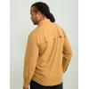 imageHUK Mens Creekbed Solid Long Sleeve Button Fishing ShirtSand Piper