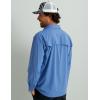 imageHUK Mens Diamond Back Solid Long Sleeve Button Fishing ShirtQuiet Harbor