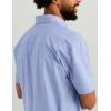 imageHUK Mens Next Level Solid Short Sleeve Fishing Button Down ShirtLightning Sky