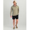 imageHUK Mens Pursuit Lite 14 Zip Lightweight Performance Long Sleeve Pullover with UPF Sun ProtectionHeather Moss