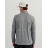 imageHUK Mens Pursuit Lite 14 Zip Lightweight Performance Long Sleeve Pullover with UPF Sun ProtectionVolcanic Ash Heather