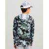 imageHUK Boys Icon Hoodie Fishing Shirt with Sun Protection for KidsBlack 20