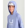 imageHUK Boys Icon Hoodie Fishing Shirt with Sun Protection for KidsLightning Sky