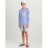 imageHUK Boys Icon Hoodie Fishing Shirt with Sun Protection for KidsLightning Sky