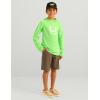 imageHUK Boys Icon Hoodie Fishing Shirt with Sun Protection for KidsSummer Green