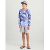 imageHUK Boys Pursuit Pattern Long Sleeve Fishing Shirt for KidsSkipper Blue