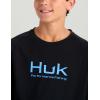 imageHUK Boys Pursuit Solid Long Sleeve Fishing Shirt for KidsBlack