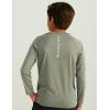 imageHUK Boys Pursuit Solid Long Sleeve Fishing Shirt for KidsHeather Moss