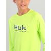 imageHUK Boys Pursuit Solid Long Sleeve Fishing Shirt for KidsSharp Green