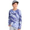 imageHUK Boys Pursuit Pattern Long Sleeve Fishing Shirt for KidsSkipper Blue