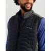 imageHUK Mens Scale Hybrid Vest Quilted Insulation with Performance Fleece Panels for Fishing and Outdoor ComfortBlack