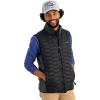 imageHUK Mens Scale Hybrid Vest Quilted Insulation with Performance Fleece Panels for Fishing and Outdoor ComfortBlack