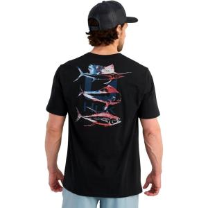 imageHUK Kc Scott Short Sleeve Performance Tee Fishing TShirt for MenSouthern Slam  Black