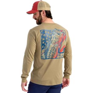 imageHUK Mens Kc Scott Tee Comfortable Performance Fishing Long Sleeve TShirt with Chest PocketFreshwater  Overland Trek