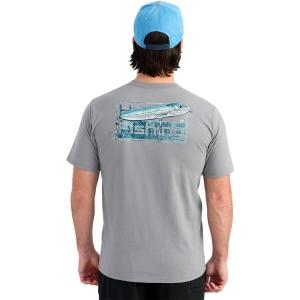 imageHUK Mens Kc Scott Tee Comfortable Performance Fishing Short Sleeve TShirt with Chest PocketLures  Night Owl