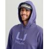 imageHUK Cotton Fleece Hoodie Soft Warm Comfortable Hooded Sweatshirt Pullover for MenSkipper Blue