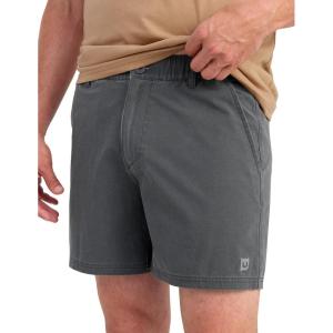 imageHUK Mens Next Level Camp 6quot Performance Fishing Shorts Lightweight QuickDry Elastic WaistbandVolcanic Ash