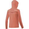 imageHUK UnisexChild Icon X Hoodie  Kids LongSleeve Shirt with Sun ProtectionFusion Coral