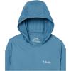 imageHUK UnisexChild Icon X Hoodie  Kids LongSleeve Shirt with Sun ProtectionTitanium Blue
