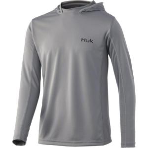 imageHUK UnisexChild Icon X Hoodie  Kids LongSleeve Shirt with Sun ProtectionOyster