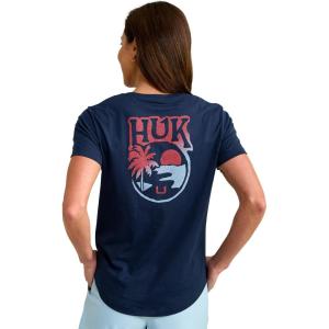 image:imageHUK Womens Short Sleeve Performance Tee Fishing TShirt for WomenHuk Set  Naval Academy