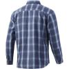 image:imageHUK Maverick Fishing Flannel Shirt  Performance Button DownSilver Blue